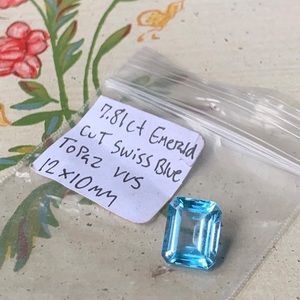 Large Natural Blue Topaz Stone 7.81 carats ❄️❄️❤️